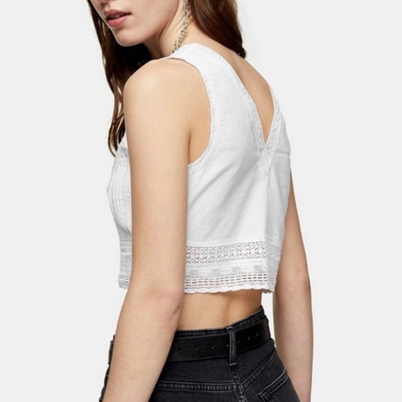 Topshop embroidered crop top - Picture 2 of 3
